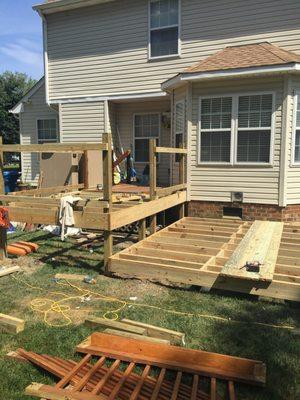 decking project start