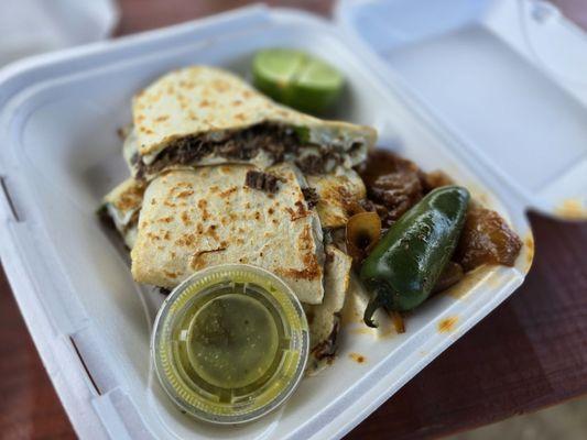 Barbacoa quesadilla