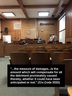 The measure of damages.