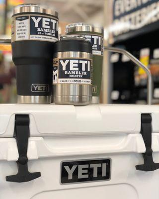 We carry Yeti cups and coolers!