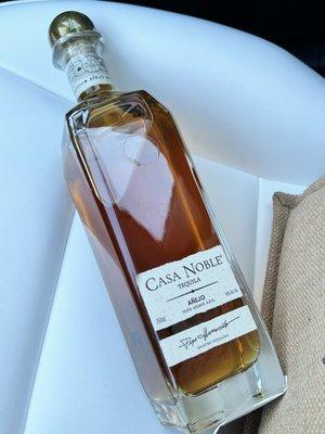 $75 bottle of Casa Noble Anejo Tequila with the medallion missing & no returns accepted!