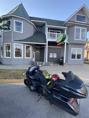 Our Goldwing outside of the property.