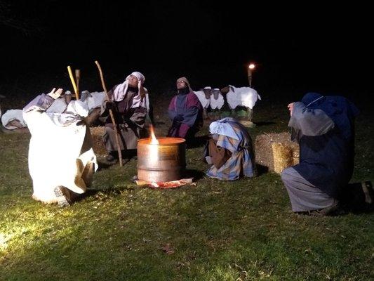 Back at the annual Living Nativity at Grace Bible, a tradition with the fam' that was pandemic-stalled, but now back on track! :-D