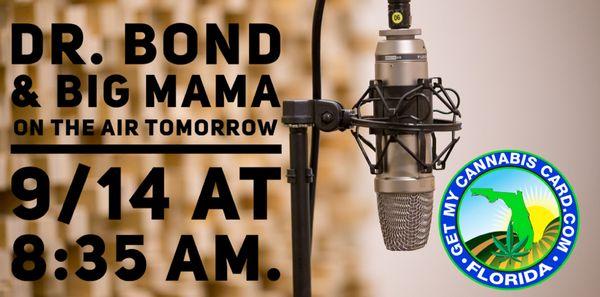 Dr. Bond and B103.9 Big Mama are back at it again on 9/14 at 8:35 am!