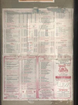 Their menu