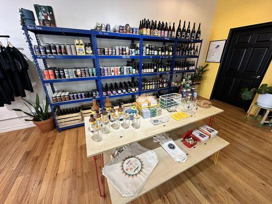 Interior merchandise and beer