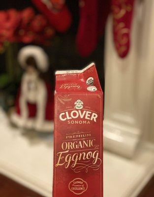 The smoothest most delicious Organic Eggnog! My 12 year suggested this purchase and we're so glad we did !