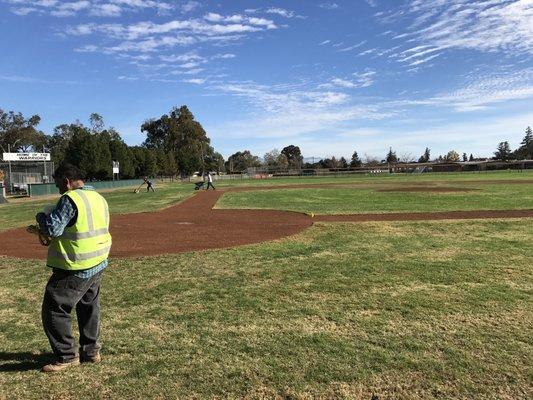 Westmont high school varsity baseball field