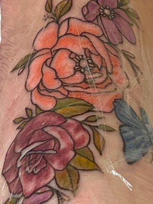 The peony was supposed to be light pink not neon peach.