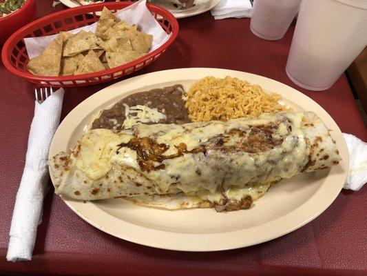 Huge Burrito Suizo!