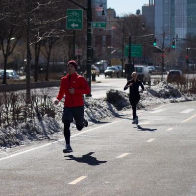 Running Class, 17th Street and the West Side Highway, 8x400m