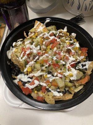 Veggie nachos