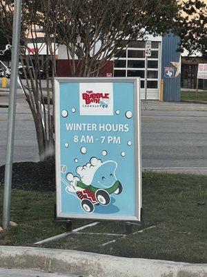 Winter hours