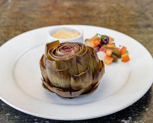 Steamed Whole Artichoke