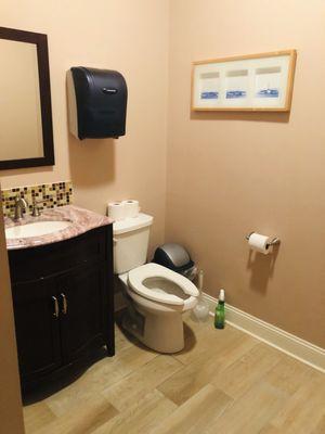 I always appreciate a clean bathroom!