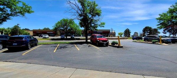 Street view and parking.