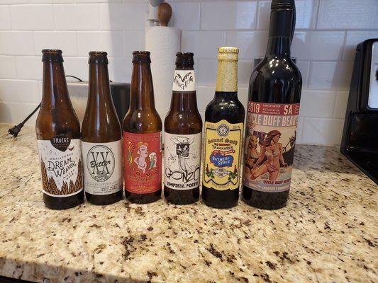 Beers and wine we picked up