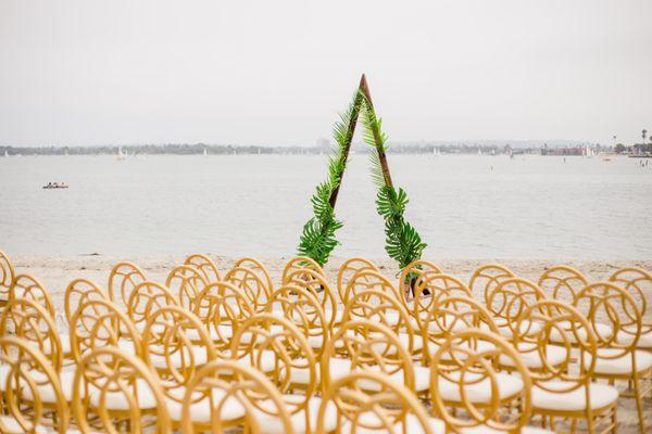 You can get married right on the beach behind the venue! Photo Credit: Elijah Saldana Photography