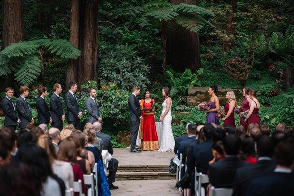 Officiating a wedding in spring