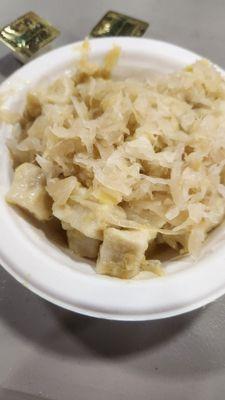 Buttered Knoephla with onions