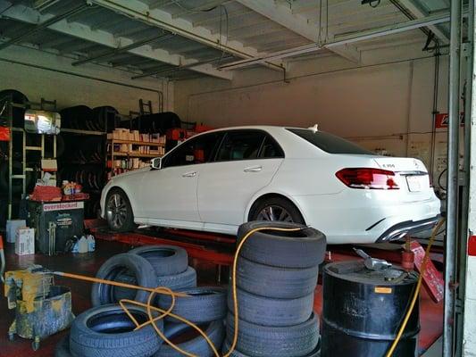 Fixing oil leak, getting new tires, new alignment. car is out of warranty already :(