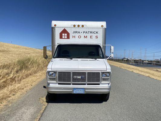 Our new real estate moving truck, wrapped