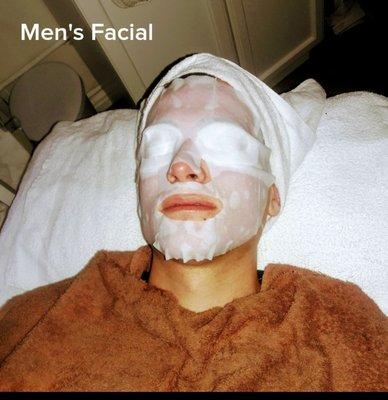 Anti-aging facial for men.