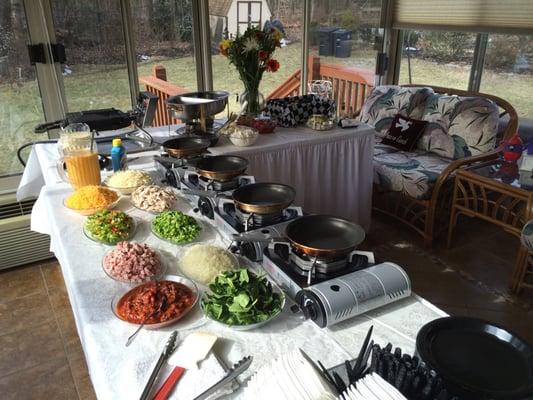 Gourmet Omelette Station!