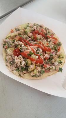 Tostada de seviche