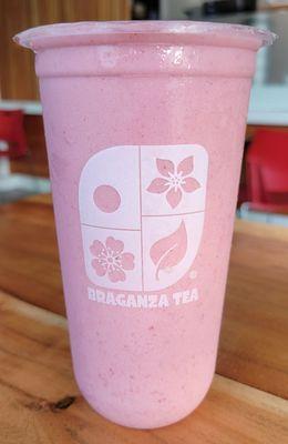 Straw-taro smoothie