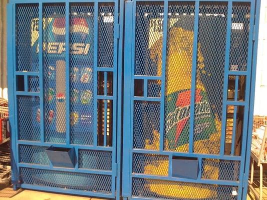 Soda machines behind bars!!!