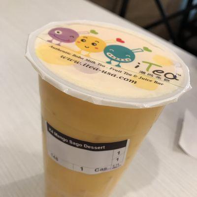 fresh mango sago drink