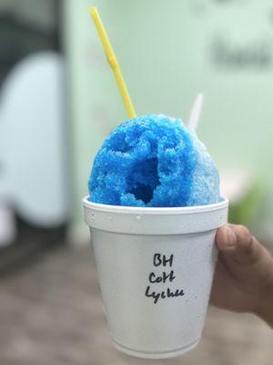 Blue Hawaiian Punch, Cotton Candy, & Lychee Shaved Ice