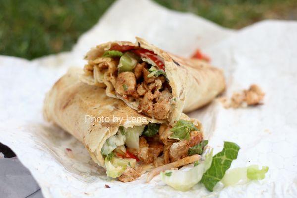 Chicken Shawarma Wrap with Garlic Sauce ($9.49)