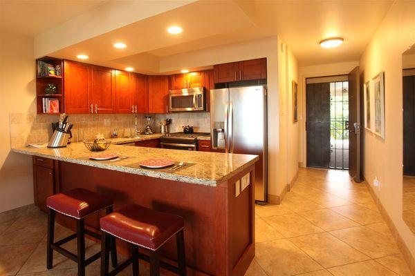 Wonderful job installing our vacation rental's kitchen cabinets! https://www.mauivacationrentalcondo.com/photos