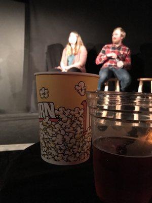 Improv, popcorn, and beer. Rock on!