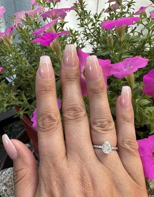 Nude clear nails by Chi!