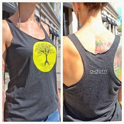 We love our shirts that Tiny Planet Ink made for our salon - Adorn Salon & Wellness Spa. Thanks, guys!