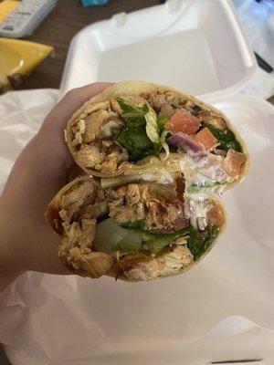 Chicken Caesar wrap