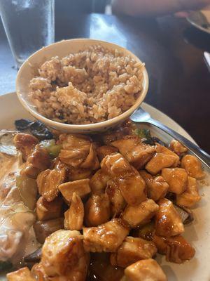 Chicken and shrimp entree