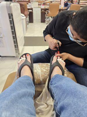 Pedi great job.