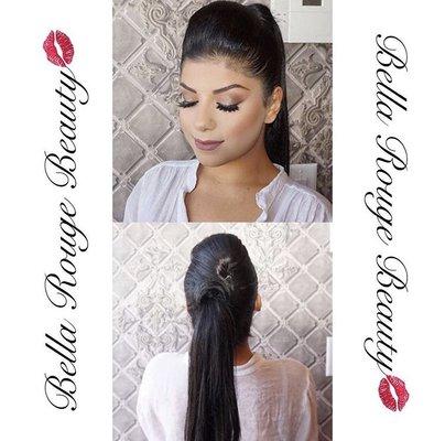 Bombshell makeup and hair