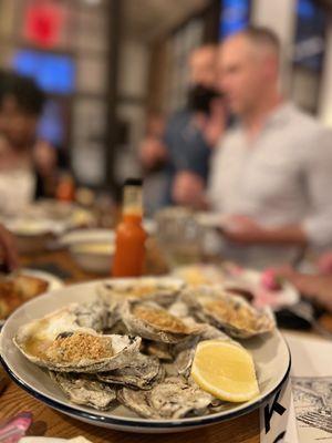 Oysters  I can't say i know what they did, but I can say that I ordered a second round