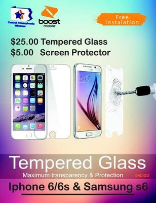 Keep your smartphone safe with our Tempered glass or Screen protector.
 Free installation.
 #BoostMobile #Chambersburg