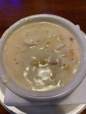 Chicken corn chowder.