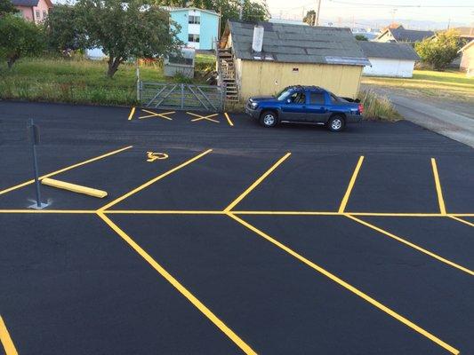 Striping Parking Lot