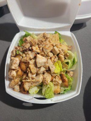 The  Ceasar salad that had stale croutons & hardly any actual salad. The chicken was extra