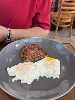 Sausage and eggs