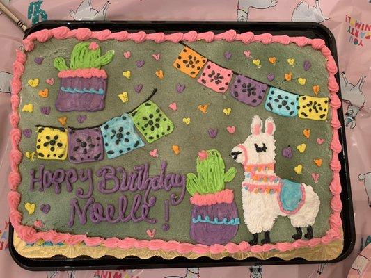 Llama cake