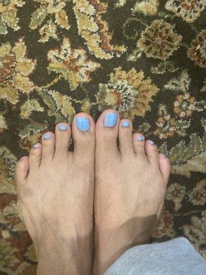 Gel pedicure